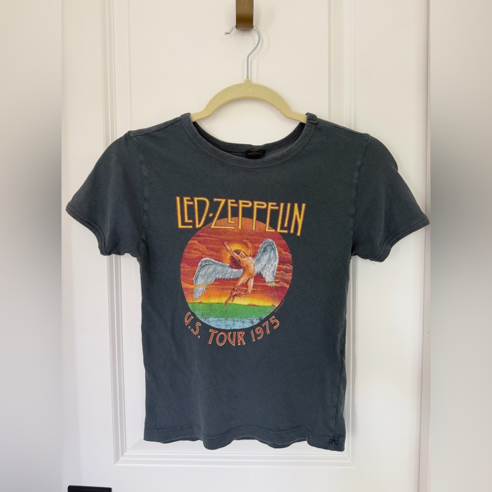 Urban Outfitters Led Zeppelin babydoll Tour Tee Size Medium